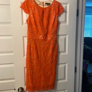 Alex Marie. Orange dress.  Size 6